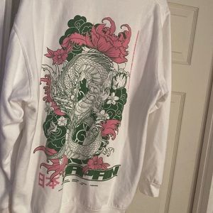 White and green hoodie